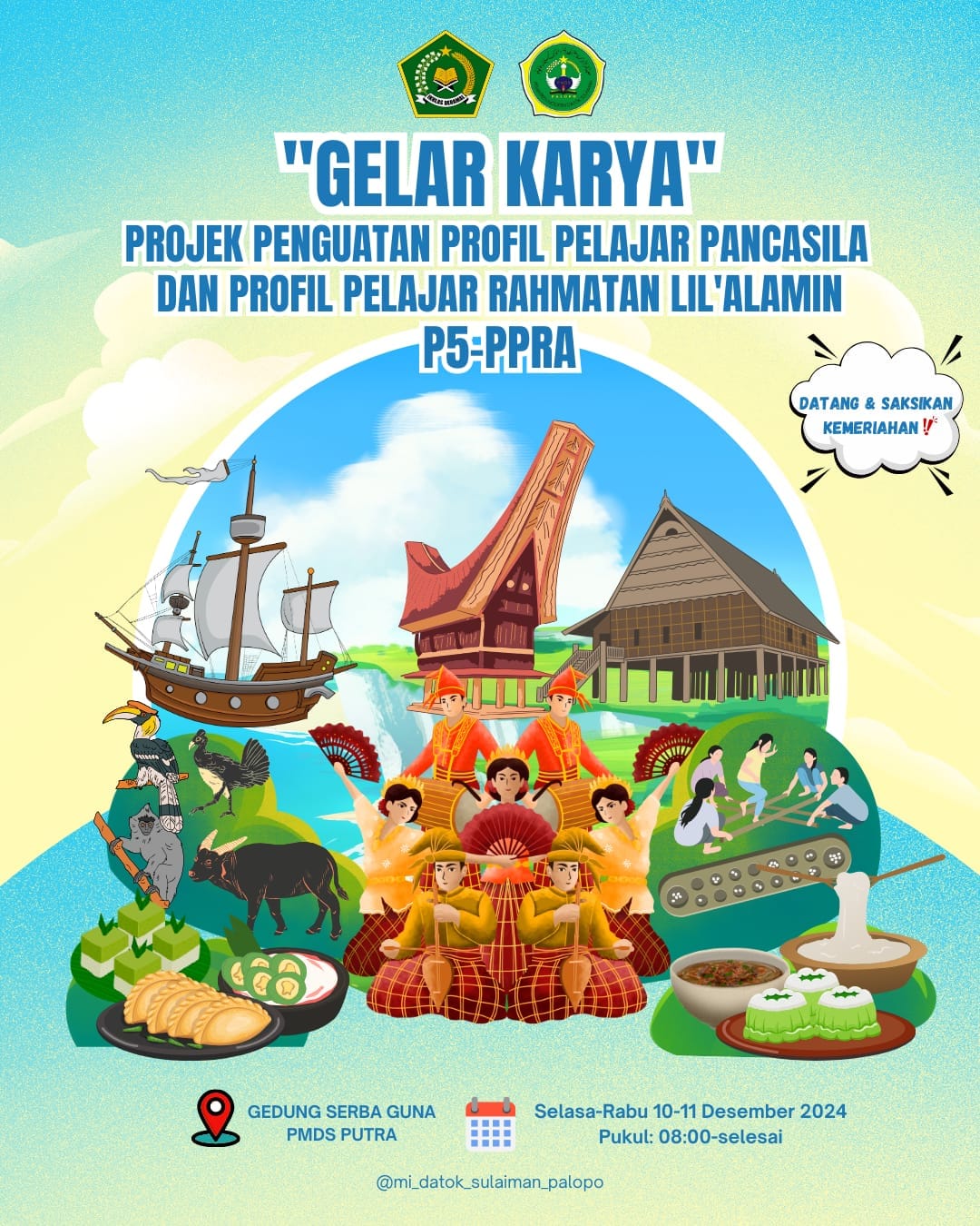 GELAR KARYA” P5-PPRA oleh MI Datok Sulaiman bersama dengan Mahasiswa MBKM FTIK IAIN Palopo